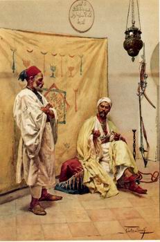 Arab or Arabic people and life. Orientalism oil paintings  398